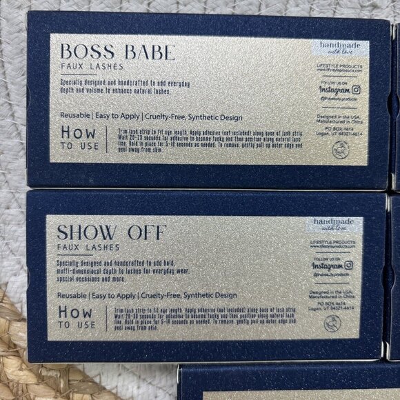 Faux Lashes 5 Pair Lash Set Boss Babe Doll Ladylike Queen Show Off NEW - Picture 6 of 8